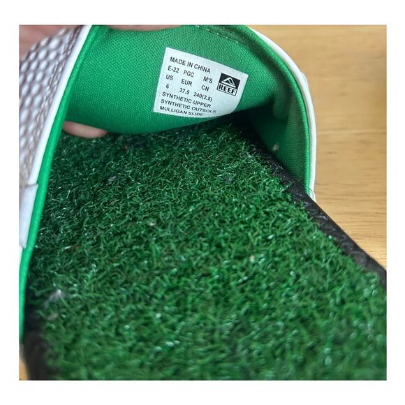 Reef Mulligan Slide Sandals - Men's Size 6 Golf Flip Flops - Picture 7 of 10